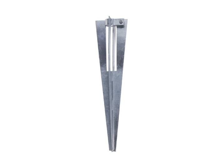 Bodenhülse für Zaunpfahl Aluminium 45 × 11 × 11 cm ⌀ 3.4 cm