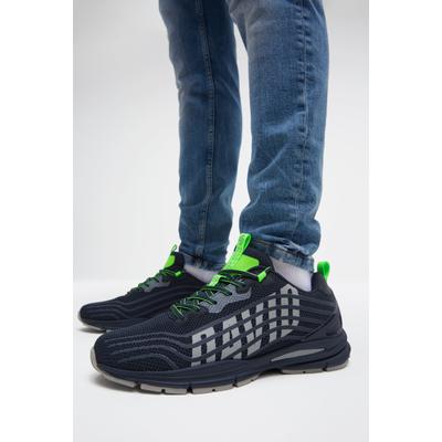 Sneaker CAMP DAVID, Herren, Gr. 41, Textil, blau, Synthetik, Textil, kontrastfarbene Details, Schuhe Sneaker, mit Fersenstabilisator