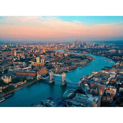 Fototapete PAPERMOON "London Skyline", bunt, B:2m L:1,49m, Vlies, Tapeten