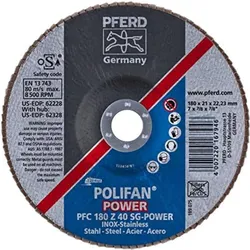Pferd, Schleifmittel, POLIFANFächerscheibe PFC 40 SG POWER STEELOX (120)