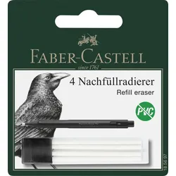 FABER-CASTELL Radiergummis Precision Eraser Pen Ersatz, weiß