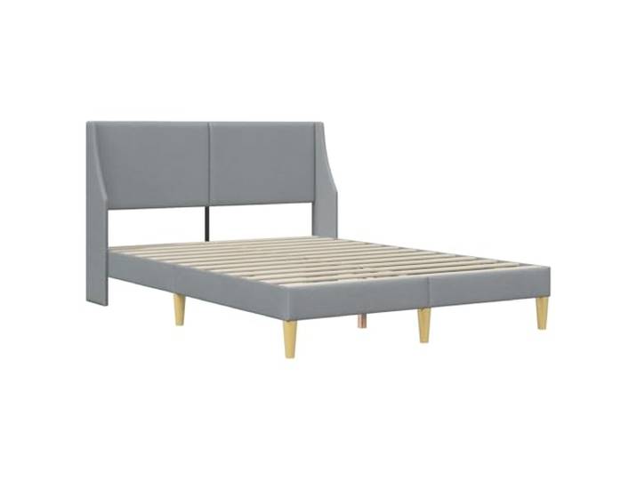 SKTQYQO Einzelbettgestell mit Kopfteil aus Sperrholz Modernes Design, gebogene Latten, Unterstützung 140 kg, einfache Montage, Reinigung mit feuchtem Tuch