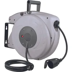 as-Schwabe automatische Kabeltrommel grau/anthrazit 18 Meter IP44