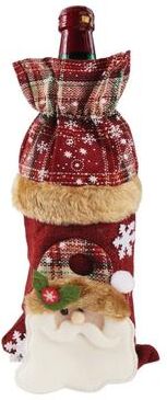 Uplift Treasures Christmas Wine Bottle Cover Set With Santa And Snowman Design m