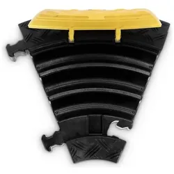 Defender, Kabelschutz + Kabelführung, MINI C MK2 LEFT - Kabelbrücke 3 Kanäle 45° Bogen links mittlere Belastung Höhe 5cm (Kabelbrücke)