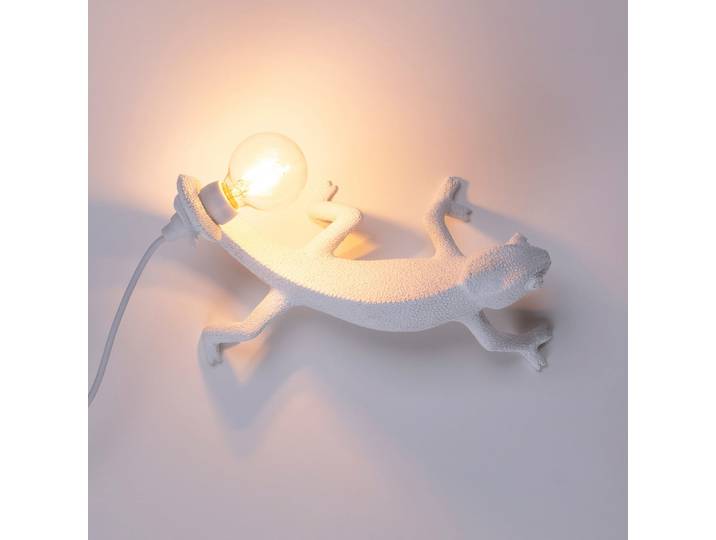 Chameleon Right-Going Down Applique Murale Blanc - Seletti Chameleon Lamp Going Down - Salon / séjour - Design - Plastique