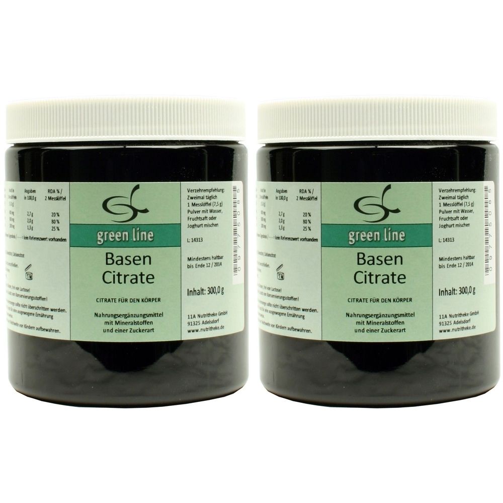 Basen Citrate Pulver 2x 2x300 g