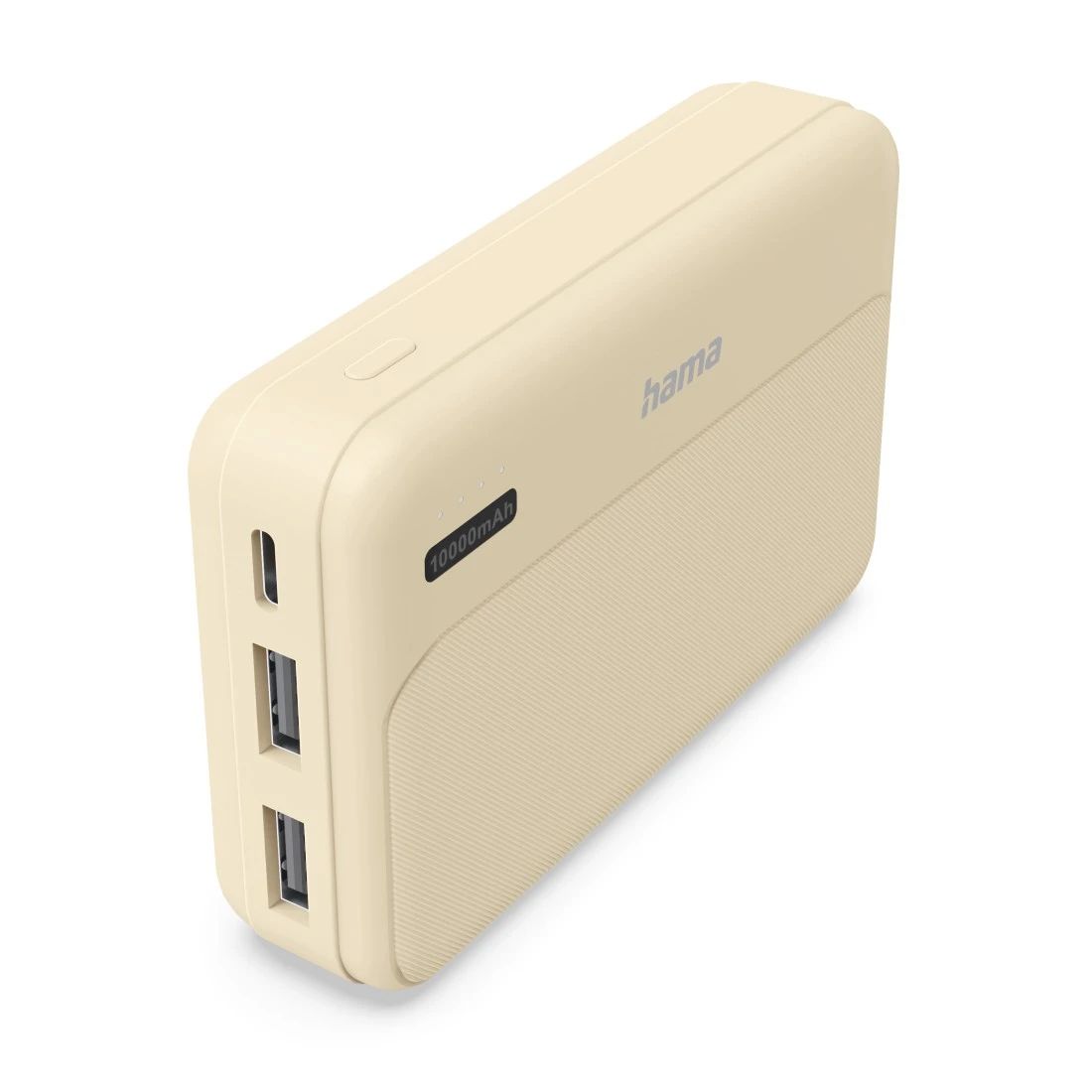 Hama 10000 mAh Powerbank USB Typ-C 201773 Pocket 10 (Sand) 00201773