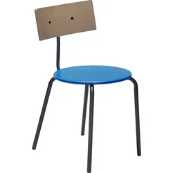Koi Stuhl, blau-braun, holz