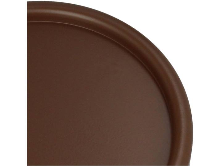 Savi Rond Decoratief Plateau - Mat Metaal Dienblad met Bolle Rand