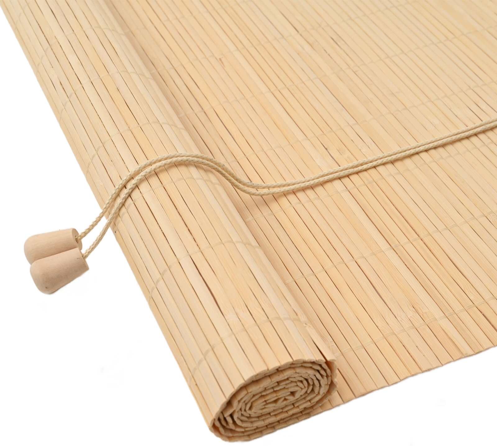 vidaXL Store enrouleur Nature 80 x 160 cm Bambou