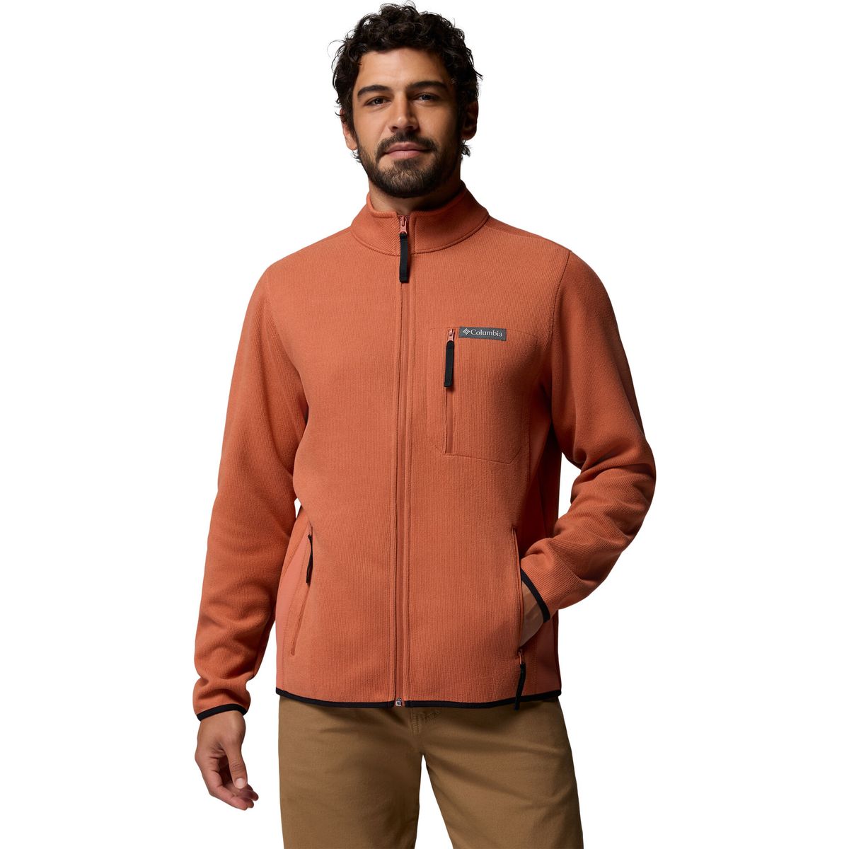 Columbia Men’s Sweater Weather Fleece Jacket teak brown (235) L 217360-2173601-235-L