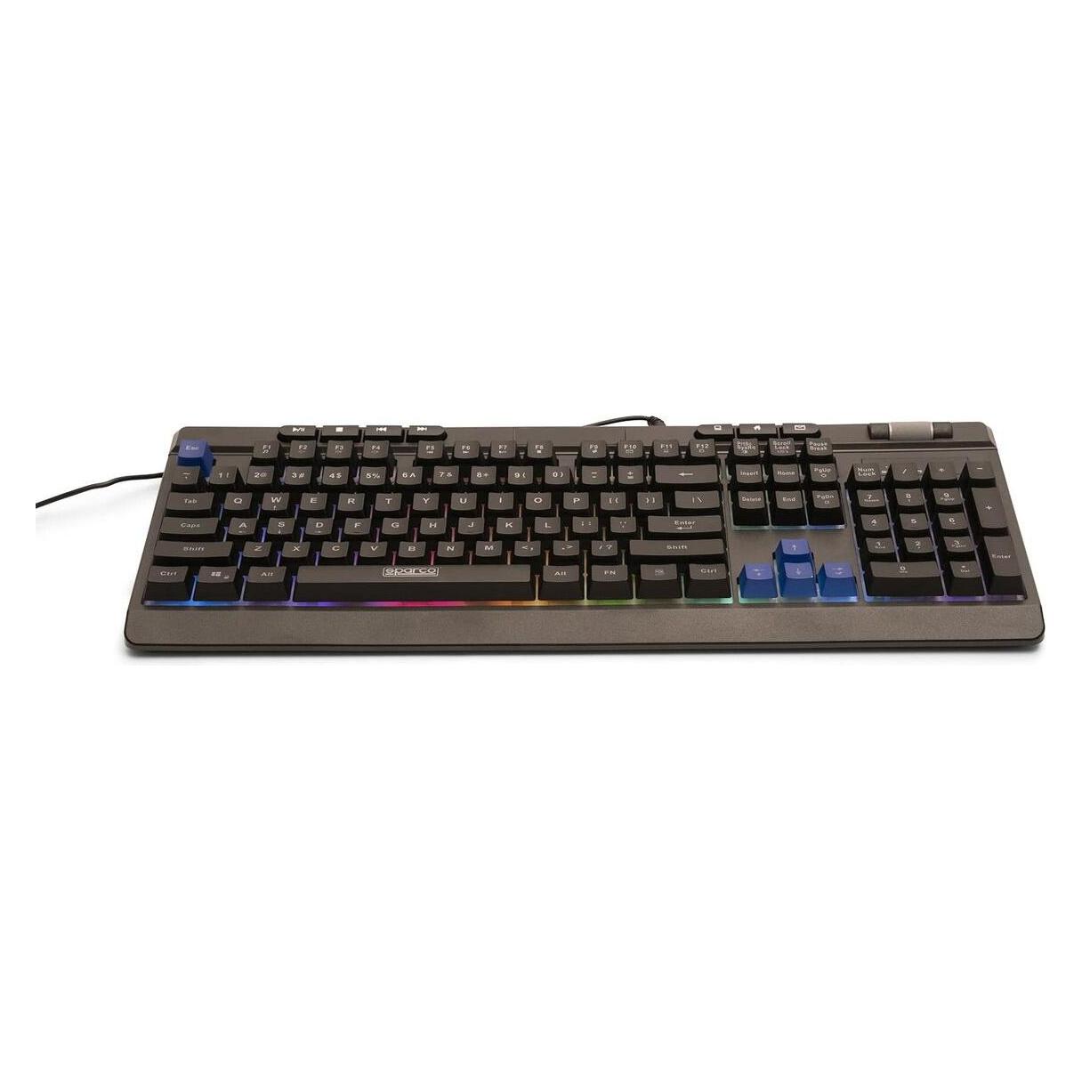 Sparco Wired Keyboard Full Spmemkeyboard (US, Kabelgebunden) (SPMEMKEYBOARD)
