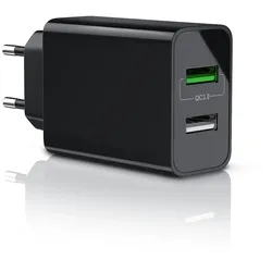 Aplic USB-Ladegerät 3000 mA, 2-Port, 30W, Quick Charge 3.0 (QC 3.0) Schnelladefunktion