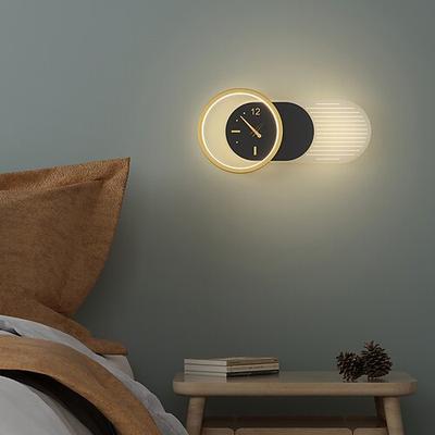 Wanduhr, moderne LED-Wanduhr, 3-farbige Helligkeitseinstellung, stummes Uhrwerk, kein Ticken, für Küche, Wohnzimmer, Schlafzimmer, Büro