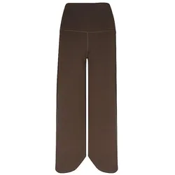 Mandala, Damen, Tights, Yogahose Roll Over Tulip (L), Braun