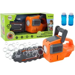 Seifenblasenmaschine Kettensäge Orange