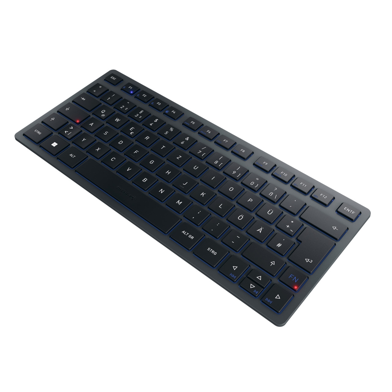 Cherry KW 7100 Mini BT Tastatur kabellos, Blau