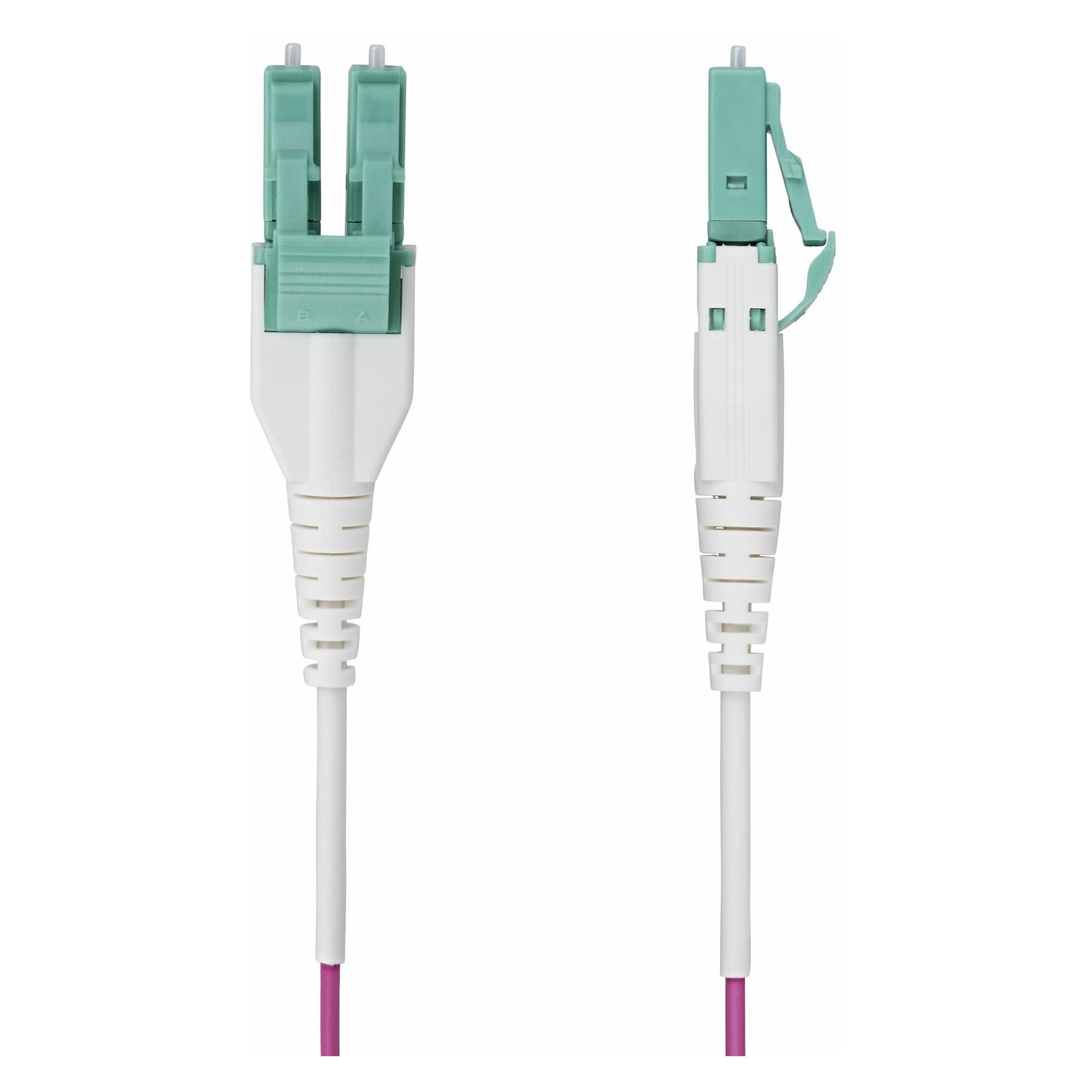 StarTech 15M OM4 MULTIMODE FIBER CABLE UNIBOOT/OFNR RISER/100G (15 m) (OM4RLCLC15M)