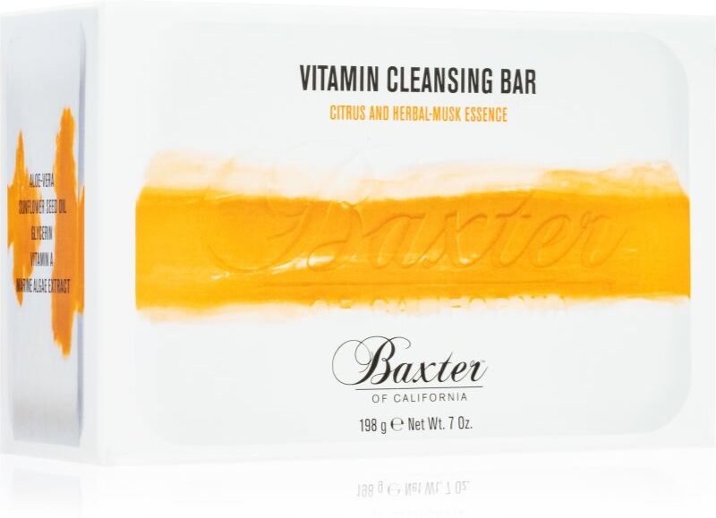 Baxter of California Vitamin Cleansing Bar Citrus and Herbal-Musk nourishing liquid soap 198 g