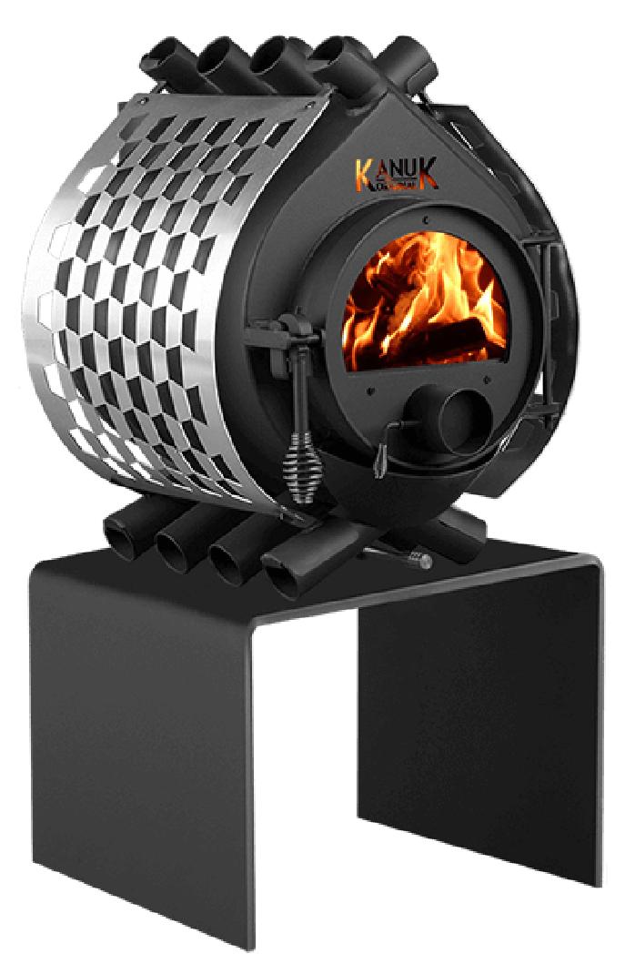 Kanuk Original 9,5 kW - Seitenverkleidung Trapez Edelstahl - Untergestell Modi Art