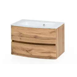 Held-Möbel Waschtisch-Set Malmö Holzoptik Wotaneiche