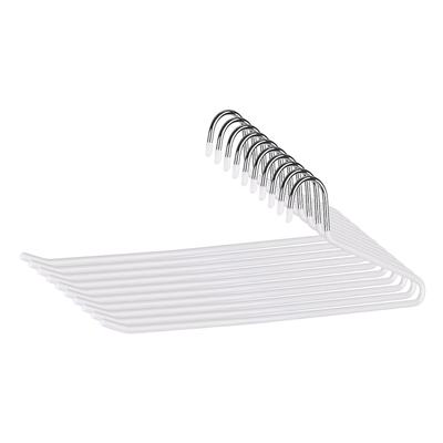 WellHome - Set mit 30 verstärkten Hosenbügeln mit rutschfester PVC-Beschichtung 38x13 cm