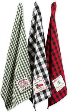 DII Asst Christmas Truck Dishtowels Set/3