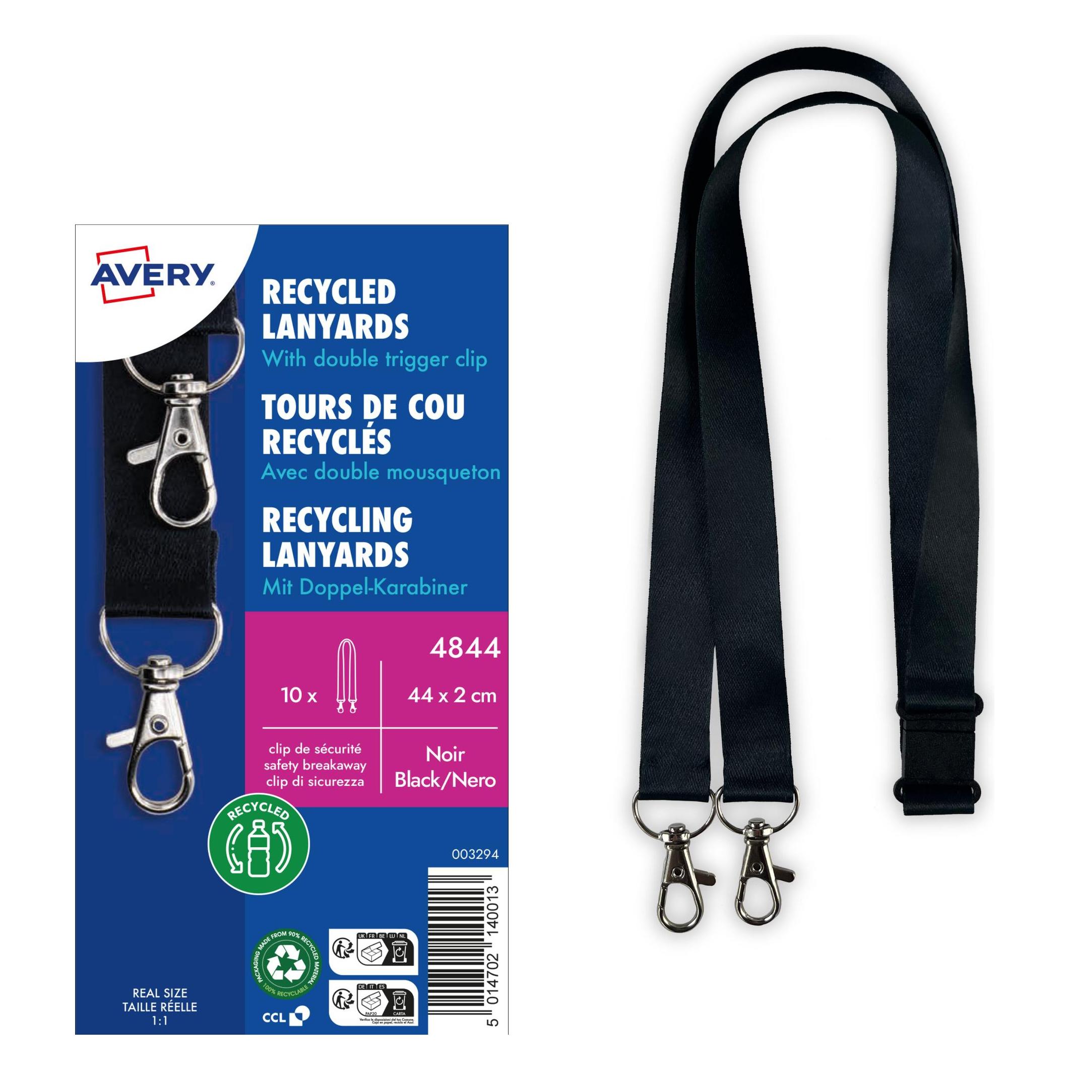 Avery Recycling Lanyard mit Doppel-Karabiner (4844)