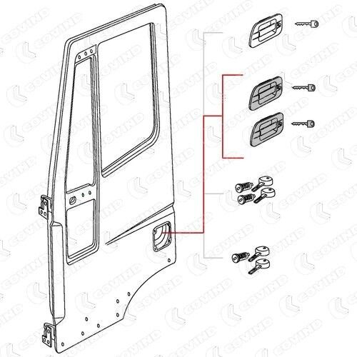 COVIND 540/195 Door Handle