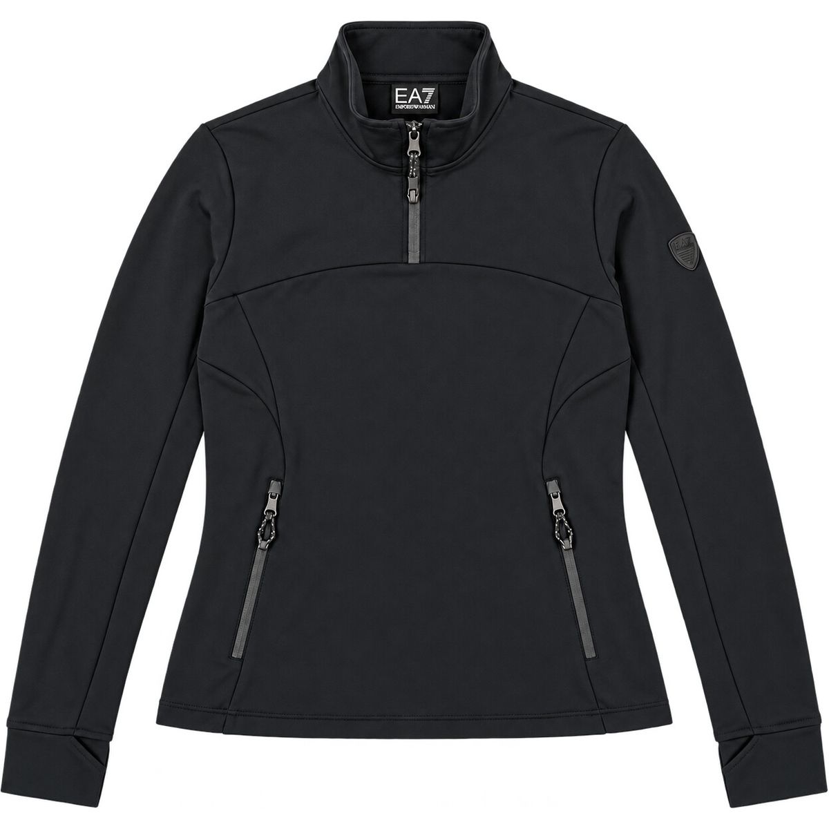 EA7 Ski W Rider Powerstretch Half Zip - Ski W Rider Powerstretch Half Zip black (UC001) XXL 7W001275 AF14634-UC001-XXL