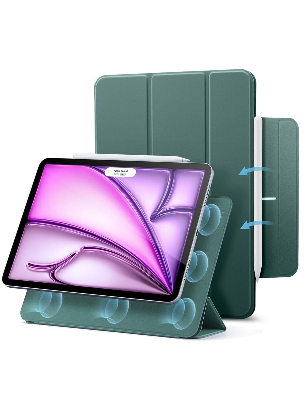 ESR Rebound Magnetic Case for iPad Pro 12.9" 2020 / 2021 / 2022 / iPad Air 13" 2024 / 2025 - Green