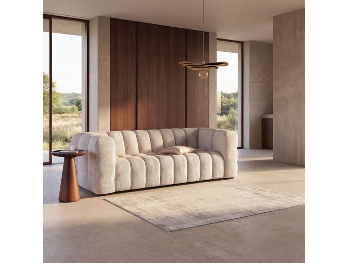 Canapé nuage 3/4 places beige sable
