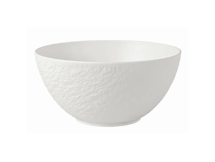 Villeroy & Boch Salatschüssel Manufacture Rock blanc, Weiß, Keramik, rund, 12 cm, robust, Geschirr, Schalen & Schüsseln, Salatschüsseln