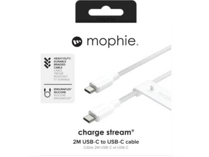 Mophie - Câble De Charge Usb-C 2m Blanc Chargestream