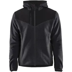 Strickjacke "5940" - XXS - dunkelgrau/schwarz