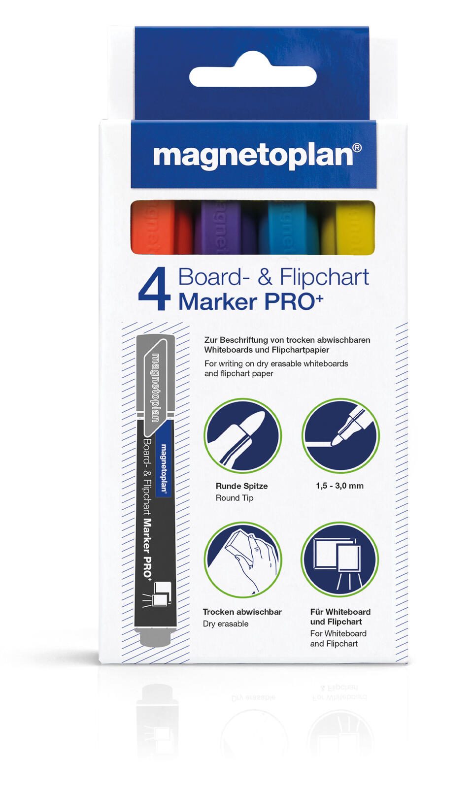 magnetoplan PRO Whiteboard- und Flipchart-Marker 1.5 - 3.0 mm Mehrfarbig 1228110