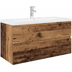 vidaXL, Waschbeckenunterschrank, Mardenhagen (Mit Wasserhahn & Abfluss)