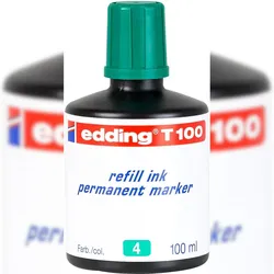 Nachfülltinte edding T 100 für edding Permanentmarker  100ml grün Packung mit 10 Stück