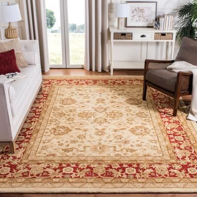 SAFAVIEH Anatolia Angeline Traditional Oriental Hand-spun Wool Rug