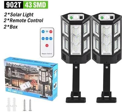 Uplifted Goods Solar Motion Sensor Outdoor LED Light 43 Smd Led (2 Pieces)