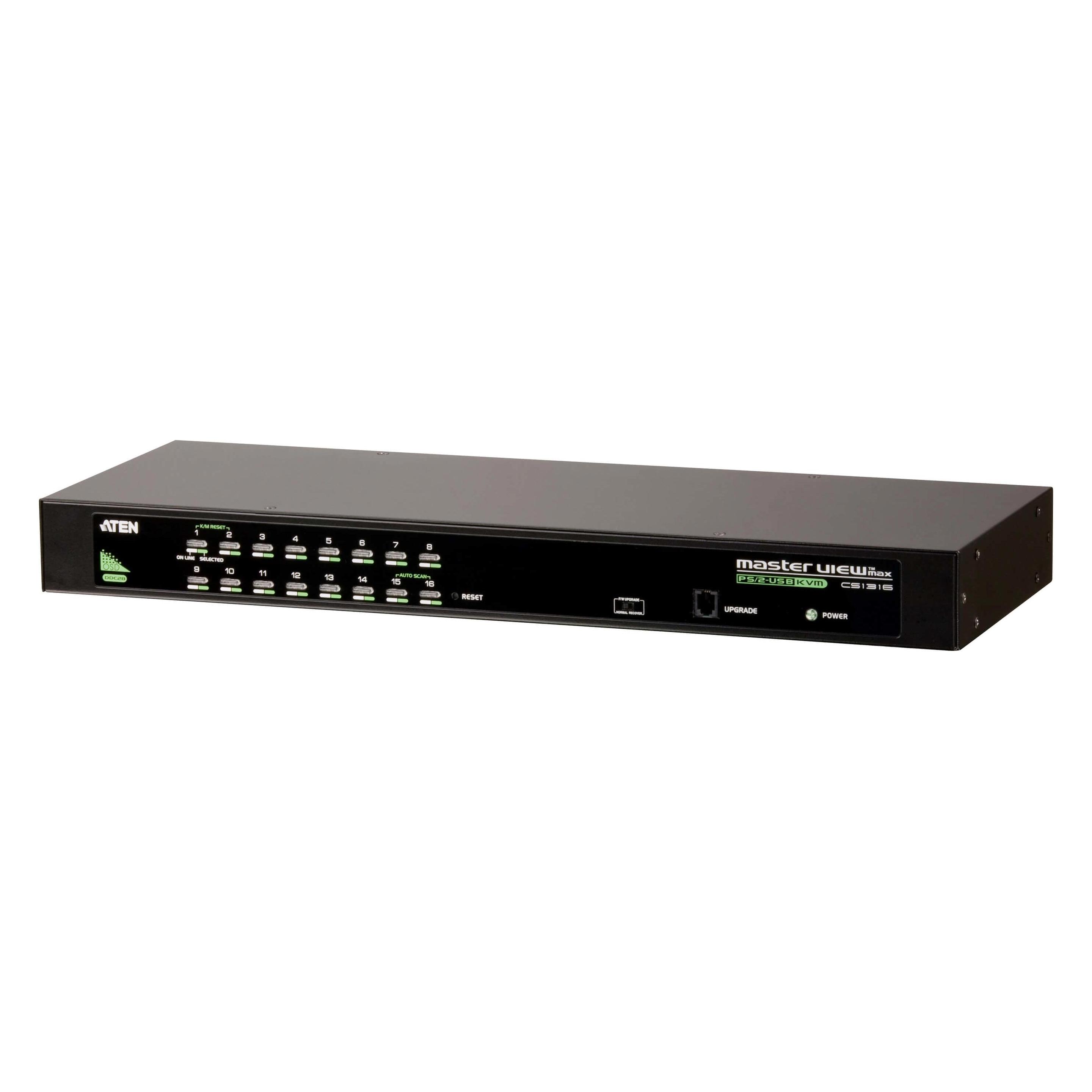 Aten CS1316, 16-Port KVM Switch für USB-PS/2 und VGA-Grafik (CS1316)