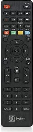 TELE System 58035004 TV-tuner met infrarood (IR) draadloze verbinding en drukknopen, zwart