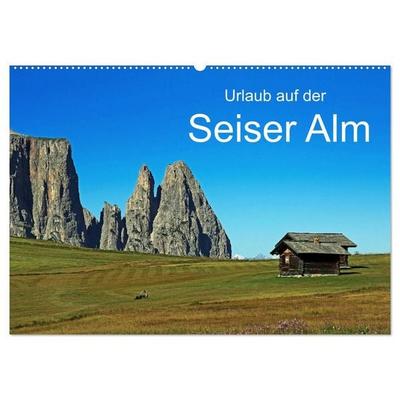 Urlaub auf der Seiser Alm (Wandkalender 2027 DIN A2 quer), CALVENDO Monatskalender