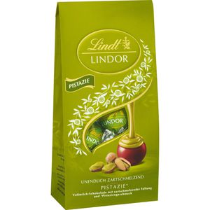 Lindt Pralinen Lindor Pistazie, 10 Stück, einzeln verpackt, 137 g