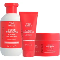 650ml Wella Professionals Invigo Color Brilliance Set Fine (Shampoo 300ml + Conditioner 200ml + Mask 150ml)