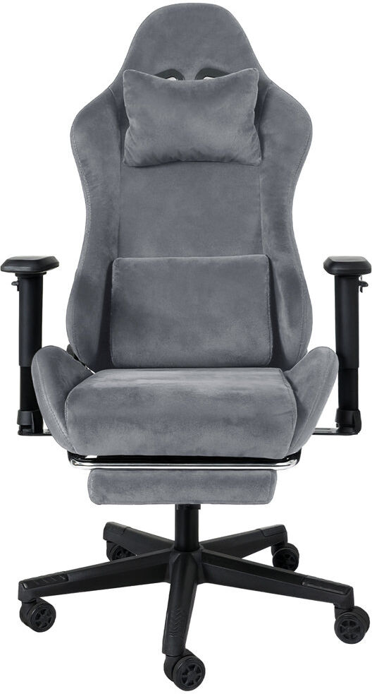 Metro Lane Adjustable Backrest-Height and Adjustable Height Game Chair Grey 133cm H X 55cm W X 55cm D