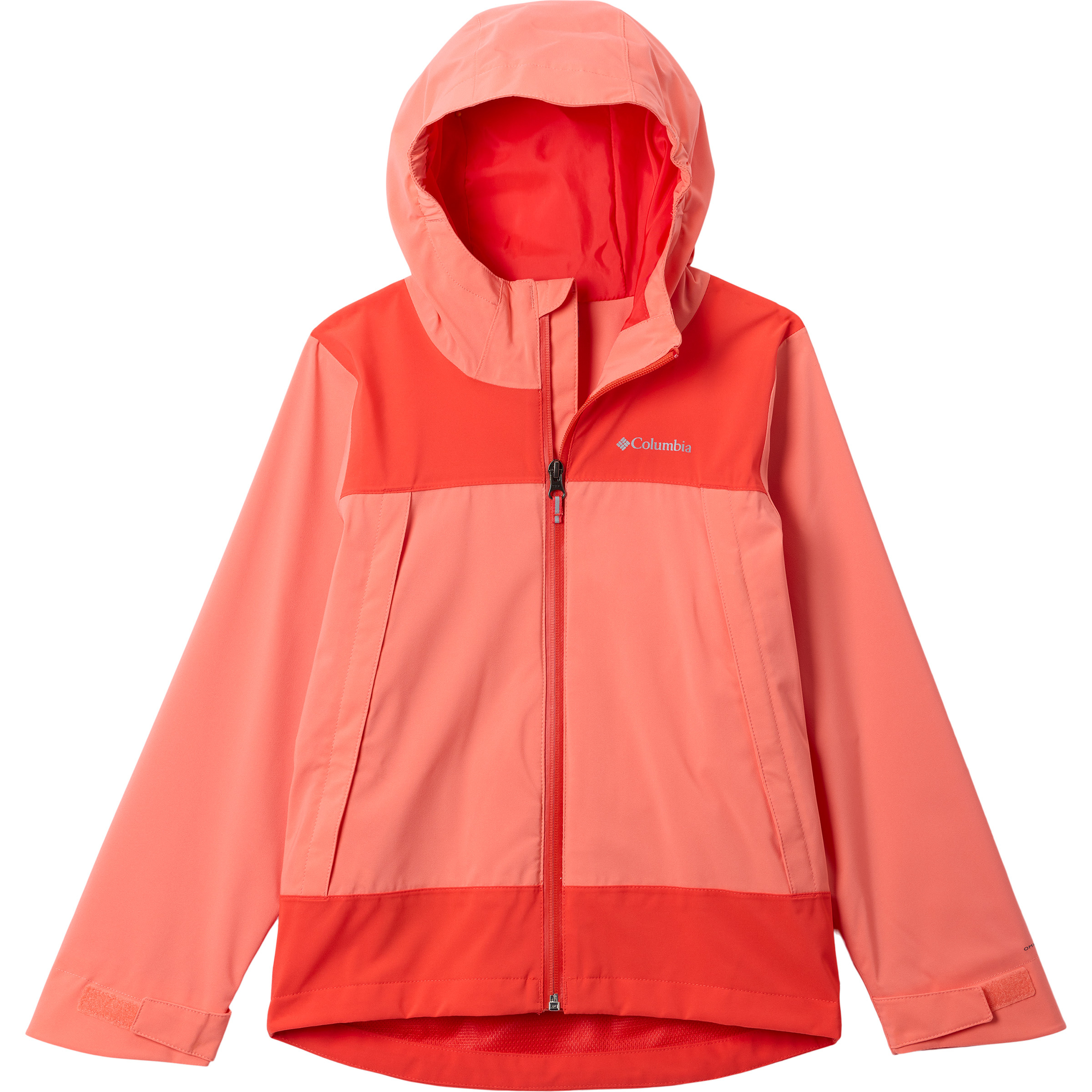 Columbia Boulder Falls Kinder Regenjacke rot Größe 132 Camping Wasserdicht