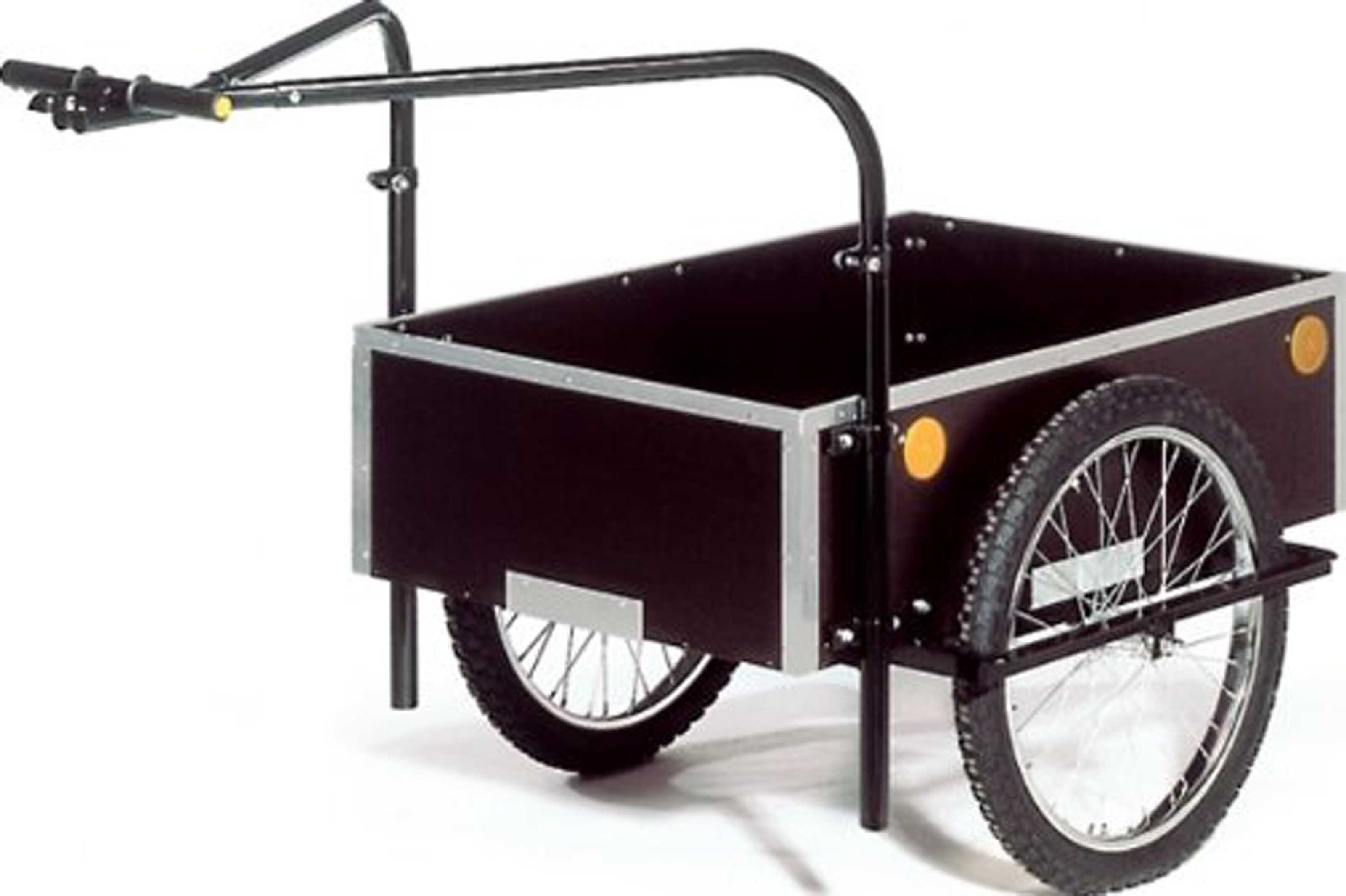 Roland Fahrradanhänger Profi Doppeldeichsel 120 Liter, Braun