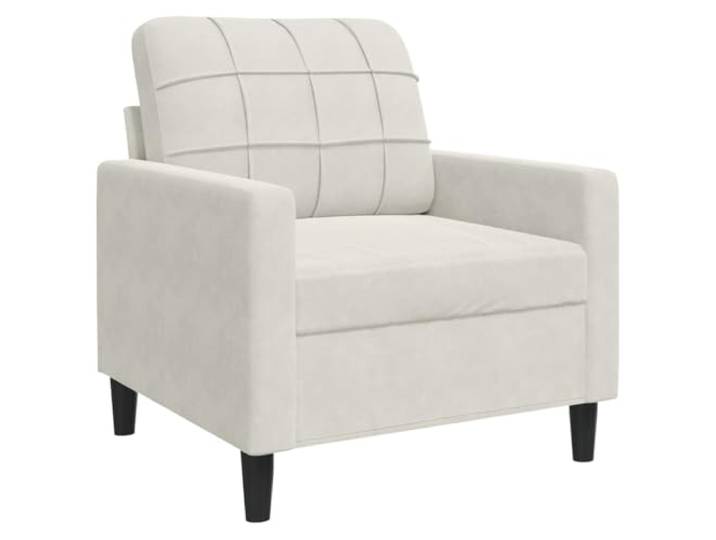 Coespram Sessel Creme 60 cm Sitzbreite Samt Polstersessel Metall Eleganter Einzelsessel fuer Wohnzimmer und Leseecke, weiche Schaumstoffpolsterung auf stabilem Gestell fuer Ruhezonen.